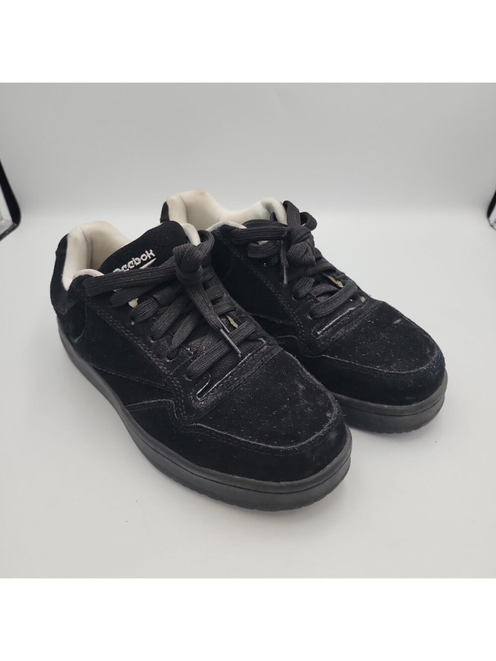 Reebok Work Men's Soyay Steel Toe Skate Work Shoe Black RB1910, Black Size 6.5W